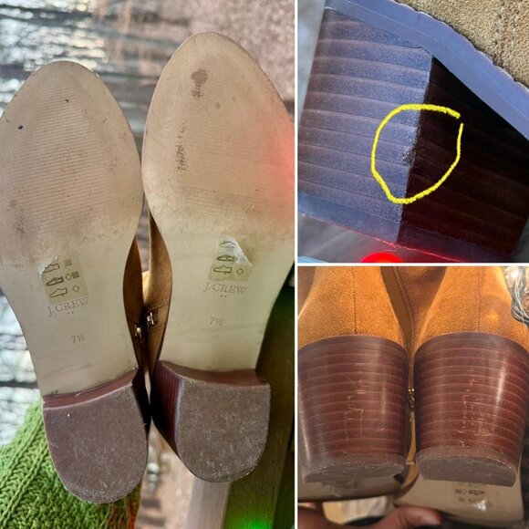 MODERN Faux Suede 'J.Crew' western faux suede boots ~ Golden Brandy #BU522 - Picture 13 of 13